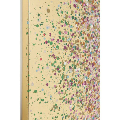 Canvas Picture Flower Boat Gold Pink 80x100cm