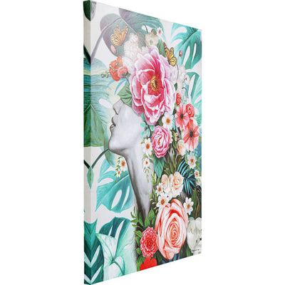 Picture Touched Flower Lady 120x90