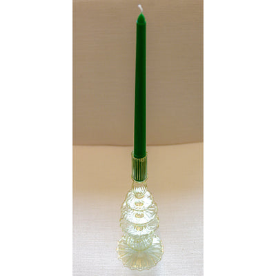 Extra Tall Pine Green Taper Candle, 1 Case of 48 Packs (4 Candles per Pack)