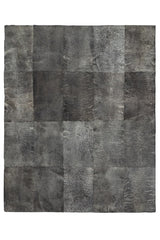 Plain Stacked - Charcoal Lambskin Rug by Homelosophy