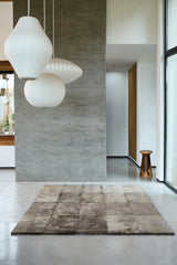 Plain Stacked - Charcoal Lambskin Rug by Homelosophy
