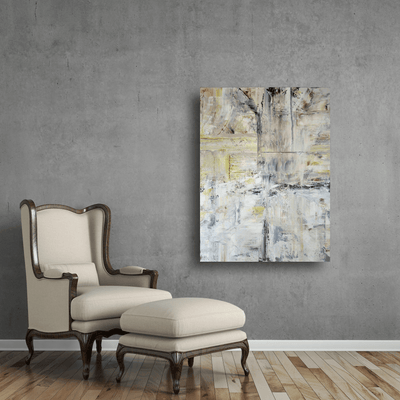 Platinum and Yellow Artist Enhanced Canvas Print by John Beard Collection - product image 4 for Resin Society