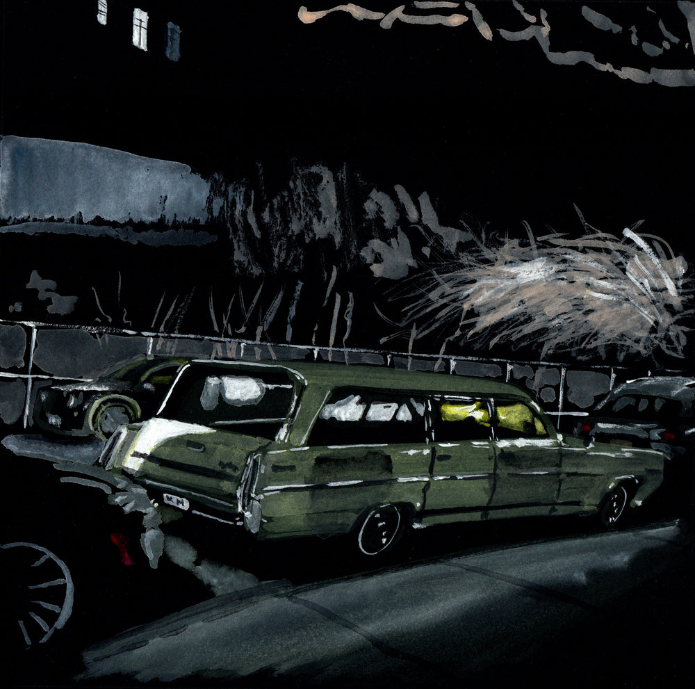 Pontiac Catalina, Street Scene, Classic Car by Art By Francis - main product image for Resin Society