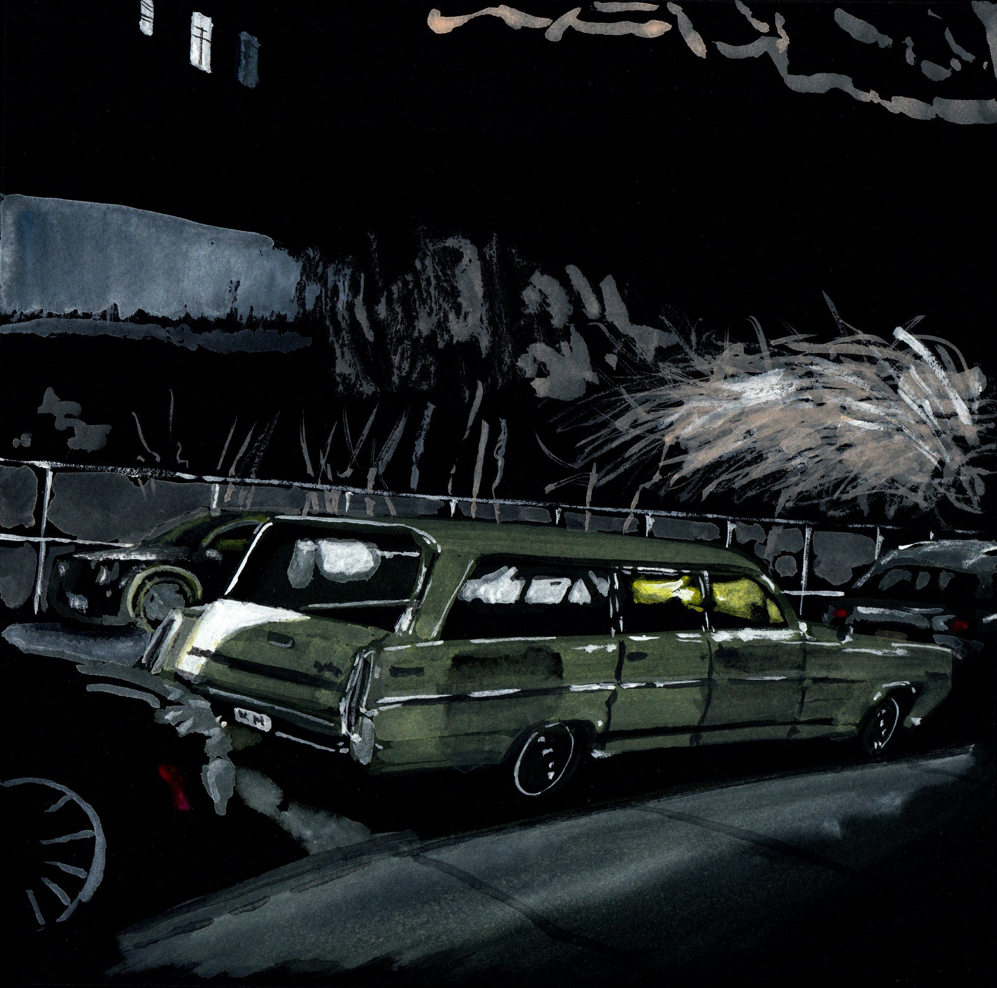 Pontiac Catalina, Street Scene, Classic Car by Art By Francis - main product image for Resin Society
