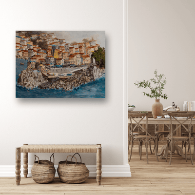 Port Venere Artist Enhanced Canvas Print by John Beard Collection - product image 3 for Resin Society