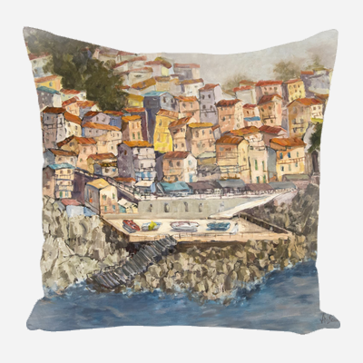 Port Venere Pillow by John Beard Collection - main product image for Resin Society