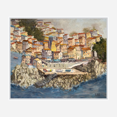 Port Venere Artist Enhanced Canvas Print by John Beard Collection - product image 6 for Resin Society