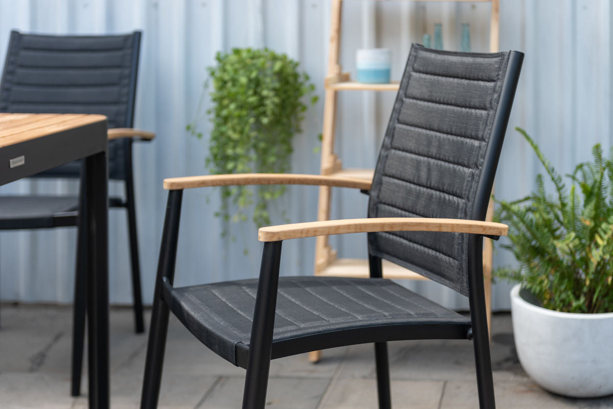 Portals Dark Lite 2pc Stacking Armchair by LifestyleGarden US - product image 4 for Resin Society