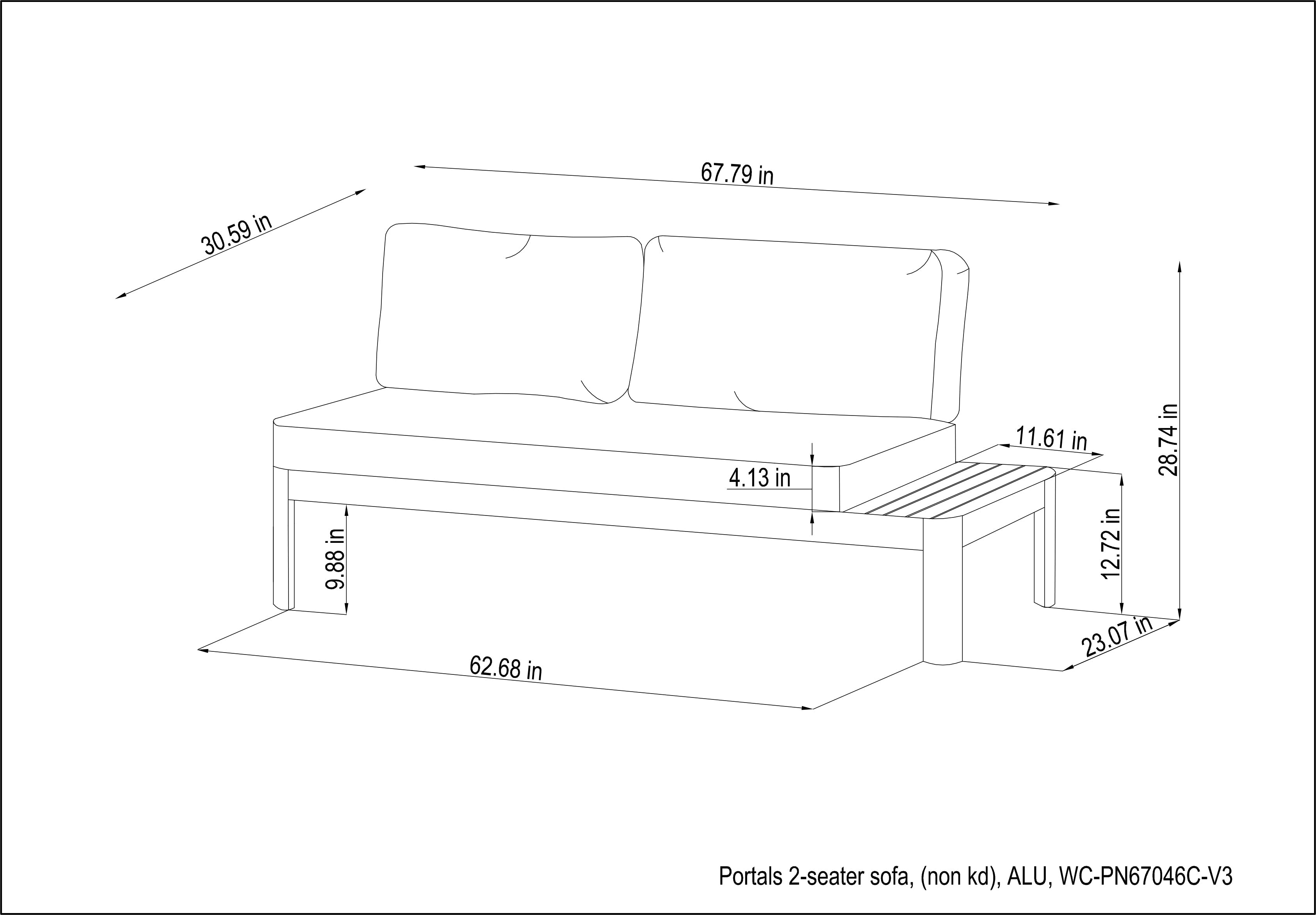 Portals Light 2-Seat Sofa by LifestyleGarden US - product image 9 for Resin Society