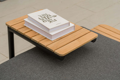Portals Dark C-Shape Side Table Black by LifestyleGarden US - main product image for Resin Society