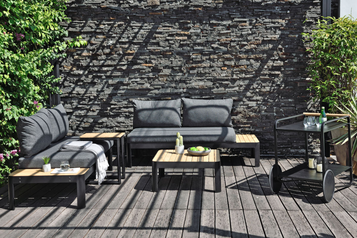 Portals Dark 2-Seat Sofa by LifestyleGarden US - product image 4 for Resin Society