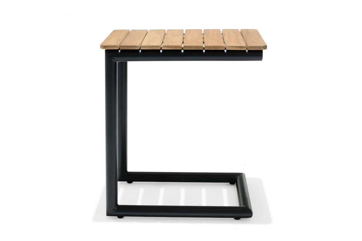 Portals Dark C-Shape Side Table Black by LifestyleGarden US - product image 6 for Resin Society