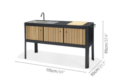 Portals Dark Outdoor Kitchen by LifestyleGarden US - product image 17 for Resin Society