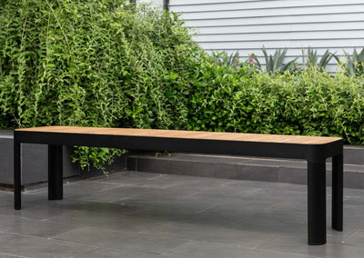 Portals Teak and Aluminum Picnic Bench by LifestyleGarden US - main product image for Resin Society