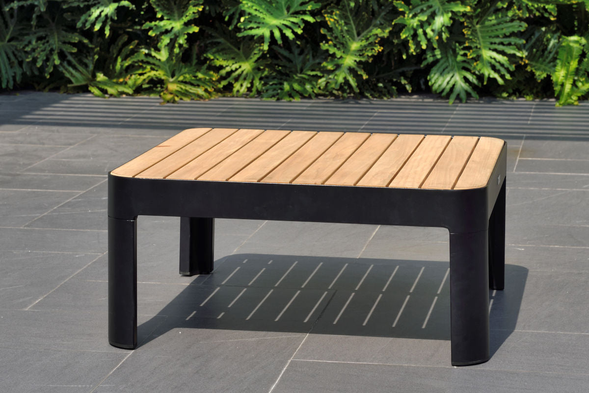 Portals Dark Square Coffee Table by LifestyleGarden US - main product image for Resin Society