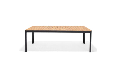 Portals Dark Lite FSC Teak Wood and Aluminum Rectangular Dining Set by LifestyleGarden US - product image 7 for Resin Society