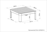 Portals Light Square Coffee Table by LifestyleGarden US - product image 2 for Resin Society