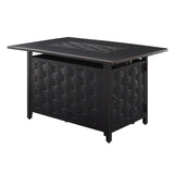 Preston 44" Rectangular Basketweave Aluminum Convertible Gas Fire Pit by Fire Sense/Balkene Home - main product image for Resin Society