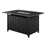 Preston 44" Rectangular Basketweave Aluminum Convertible Gas Fire Pit by Fire Sense/Balkene Home - product image 8 for Resin Society