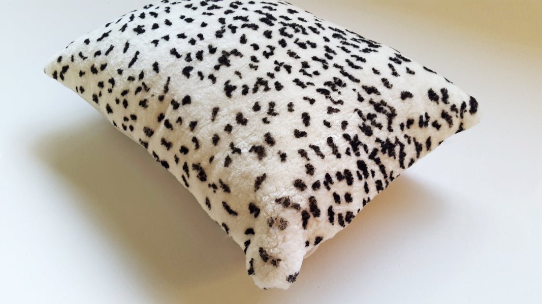 Shearling Leopard Square Pillow by Homelosophy