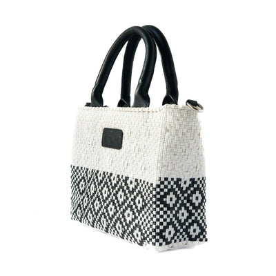 Tin Marin White Small Woven Crossbody Bag by Tin Marin Brand - product image 7 for Resin Society