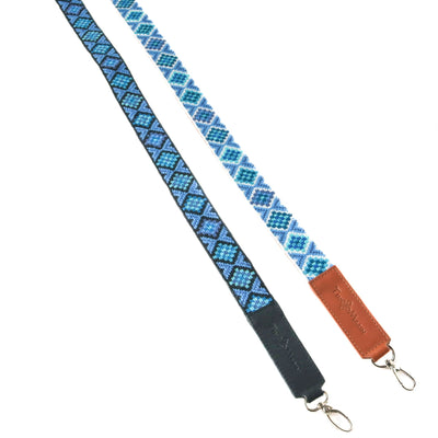Mai Woven Bag Strap - Blue with Leather by Tin Marin Brand - product image 5 for Resin Society