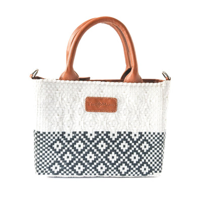 Tin Marin White Small Woven Crossbody Bag by Tin Marin Brand - product image 5 for Resin Society