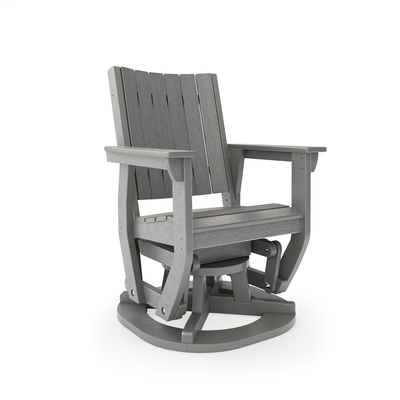 SoPoly Callaway Swivel Glider outdoor chair in multiple colors