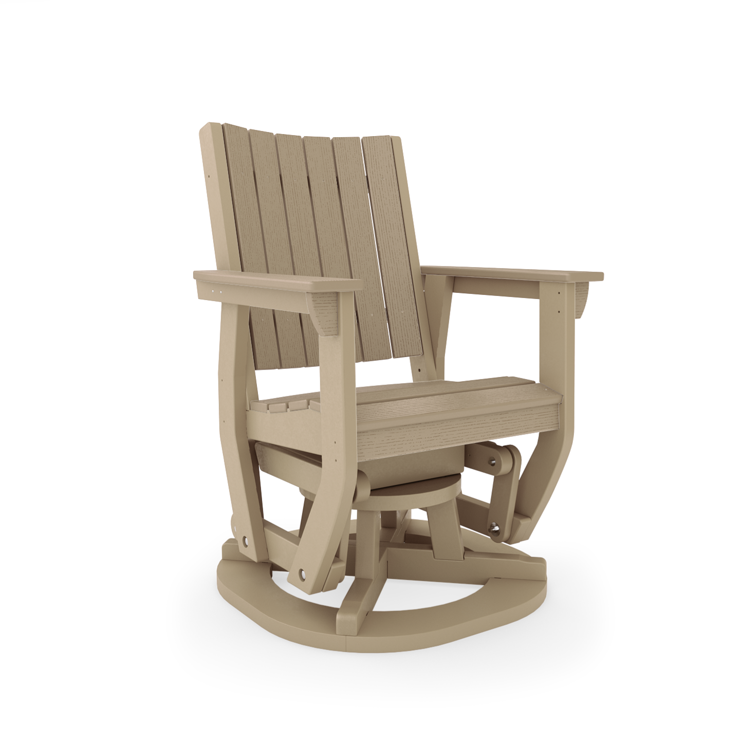 SoPoly Callaway Swivel Glider outdoor chair in multiple colors
