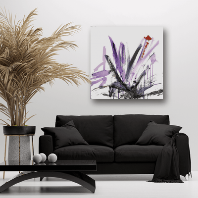 Purple and Black I Artist Enhanced Canvas Print by John Beard Collection - product image 4 for Resin Society