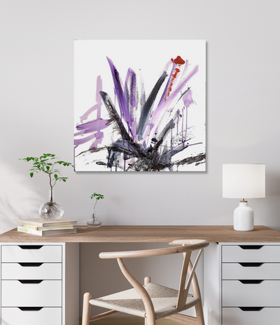 Purple and Black I Artist Enhanced Canvas Print by John Beard Collection - product image 2 for Resin Society