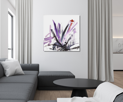 Purple and Black I Artist Enhanced Canvas Print by John Beard Collection - product image 3 for Resin Society