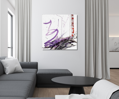 Purple and Black III Artist Enhanced Canvas Print by John Beard Collection - product image 4 for Resin Society