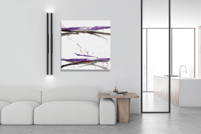 Purple and Black IV Artist Enhanced Canvas Print by John Beard Collection - product image 4 for Resin Society