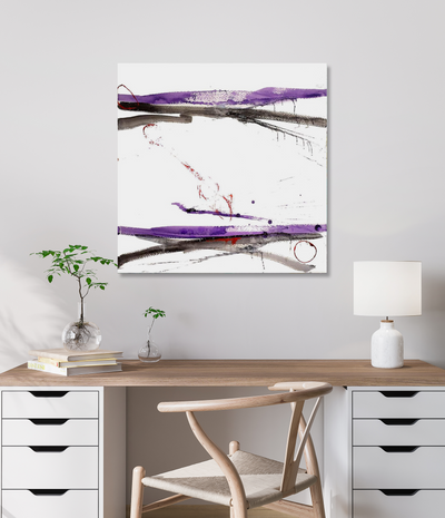 Purple and Black IV Artist Enhanced Canvas Print by John Beard Collection - product image 2 for Resin Society