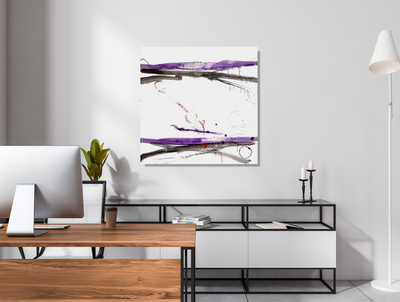Purple and Black IV Artist Enhanced Canvas Print by John Beard Collection - product image 3 for Resin Society