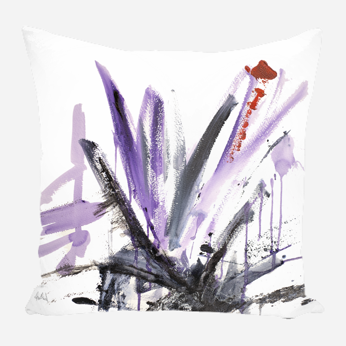 Purple and Black I Pillow by John Beard Collection - main product image for Resin Society