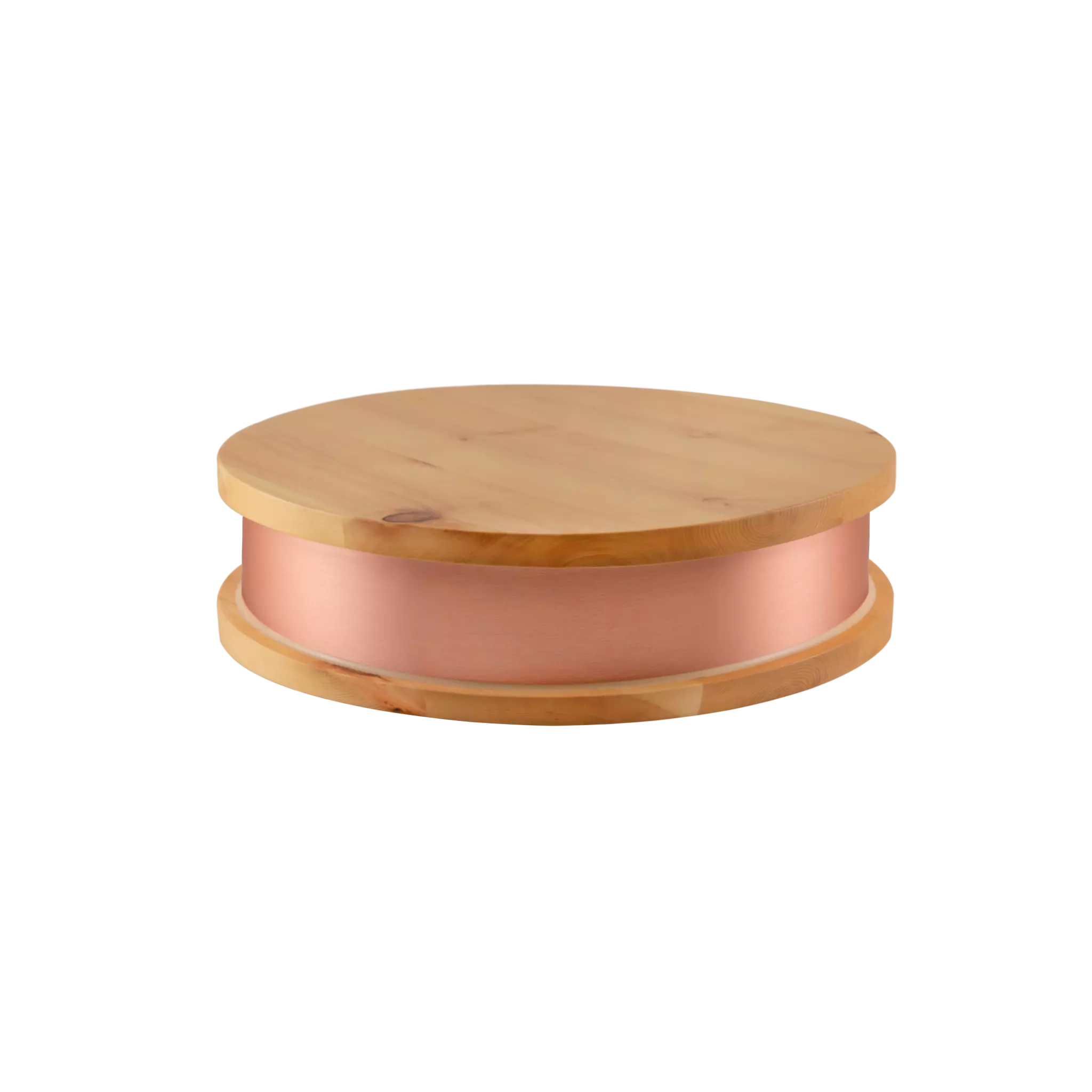 Qi-Max device on a wooden surface in a modern interior setting