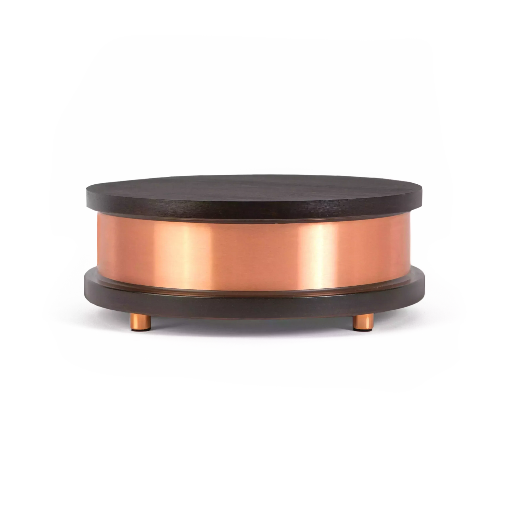 Qi-Home Cell placed on a wooden surface blending with modern home decor