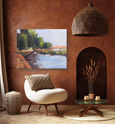 Quite Water Artist Enhanced Canvas Print by John Beard Collection - product image 2 for Resin Society