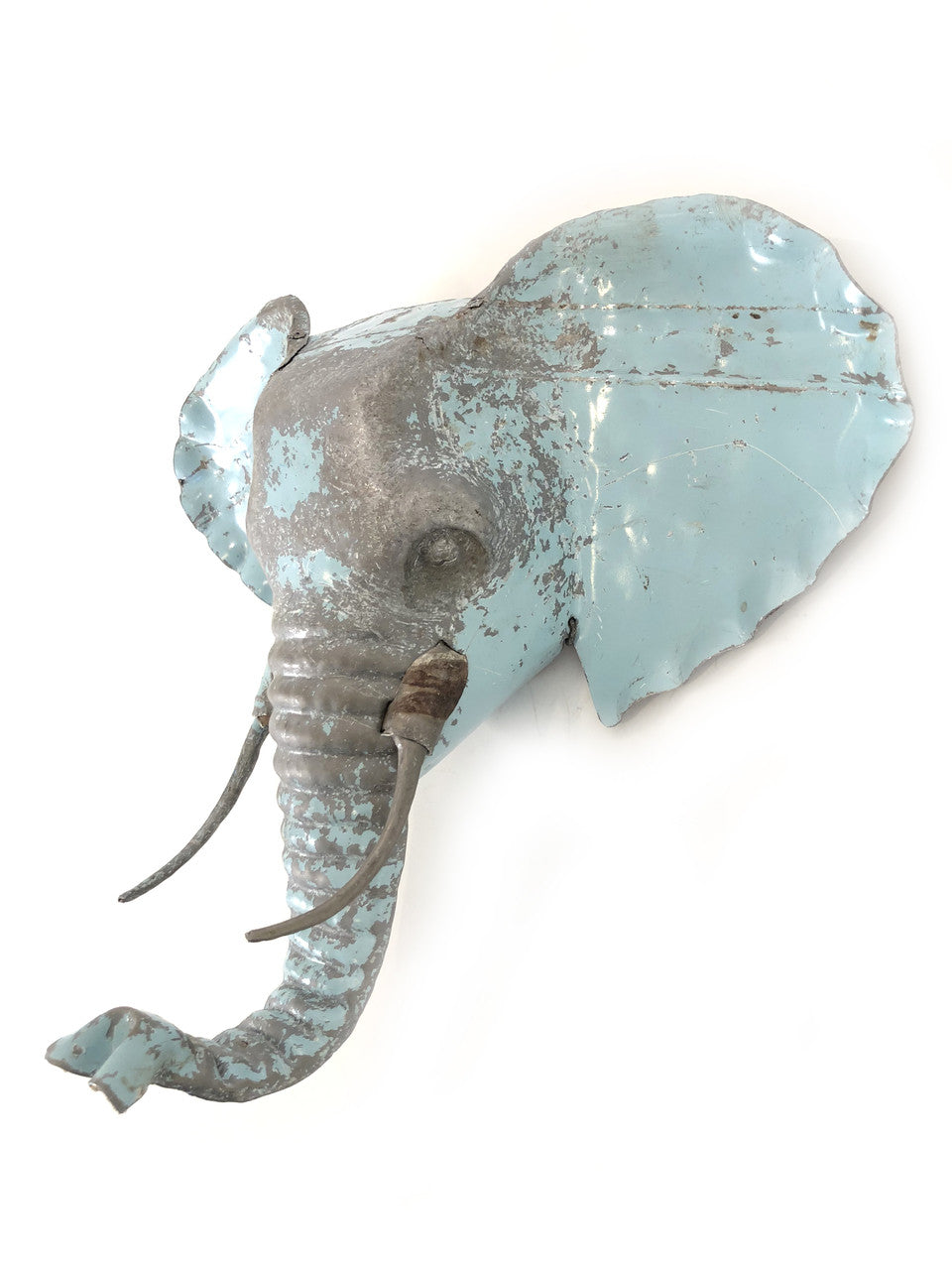 Elephant Animal Mask - Recycled Metal Wall Art by Mbare Ltd - product image 3 for Resin Society
