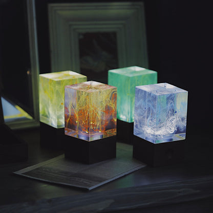 Resin Table Lamp Bundle – Black Walnut Base