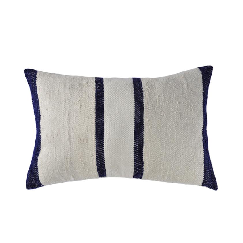 Silk Striped Rustic Pillow by Homelosophy