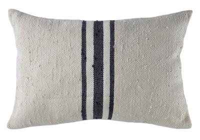 Central Striped Silk Pillow by Homelosophy