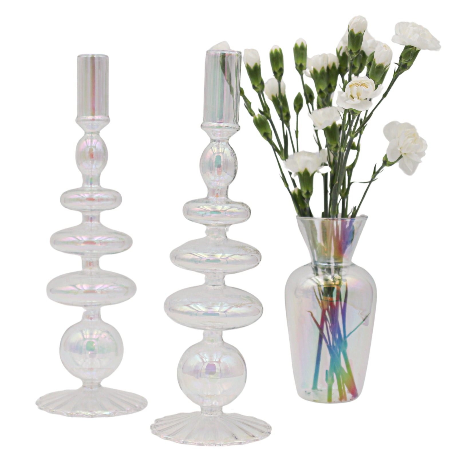 Rainbow Prism Vase - Pair by Ro'Table - product image 5 for Resin Society