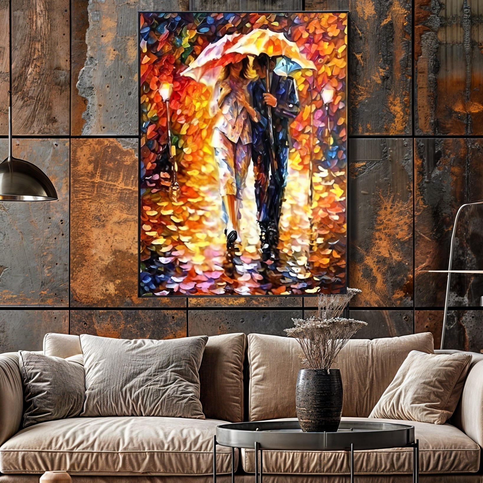 Canvas Print: "Rainy Romance" by Tailored Canvases - product image 2 for Resin Society