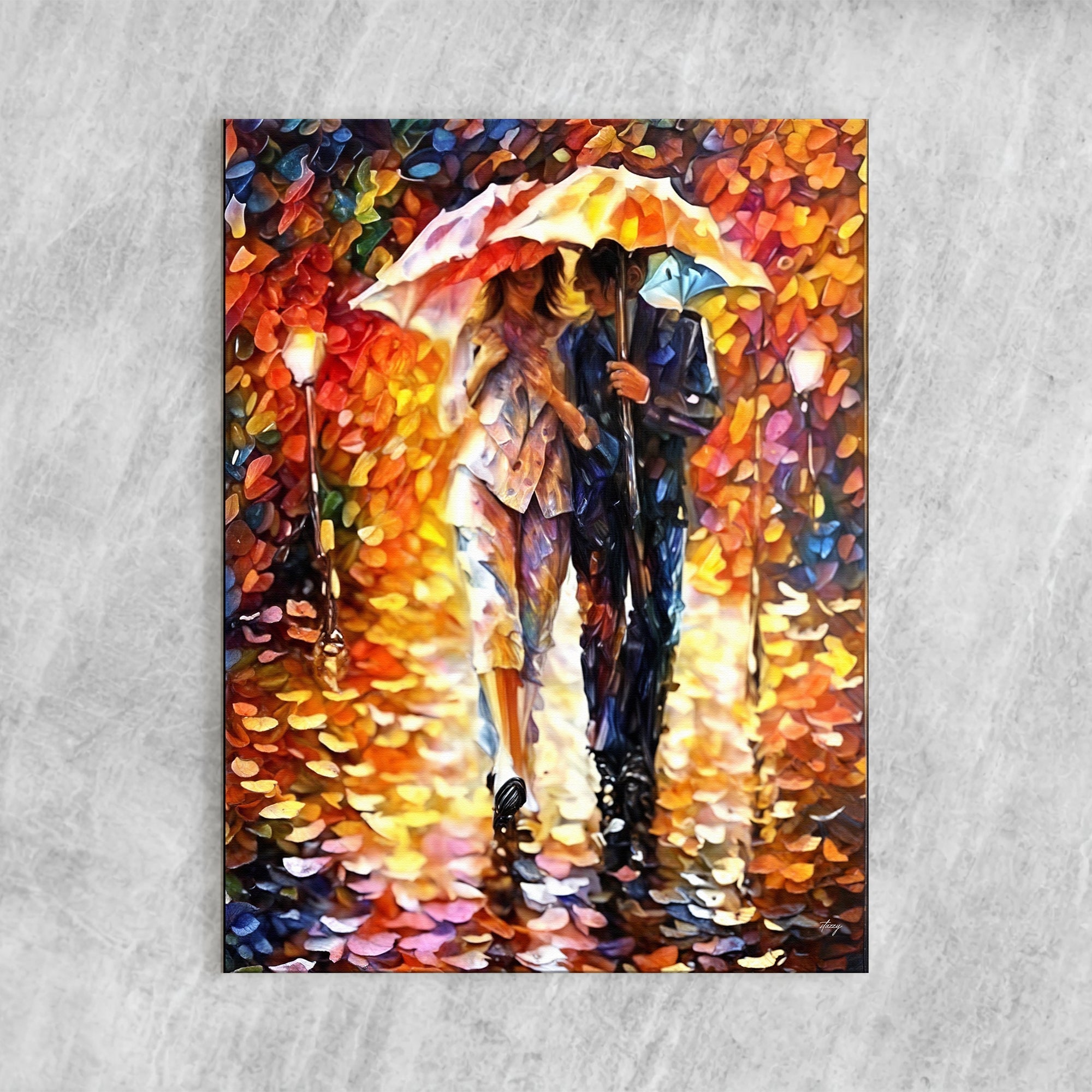 Canvas Print: "Rainy Romance" by Tailored Canvases - product image 4 for Resin Society