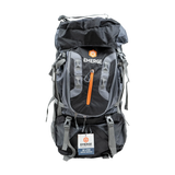 80L Survival Backpack - The Ranger in dark gray showing front and side views