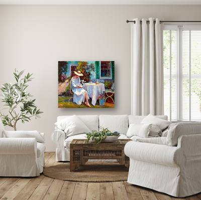 Reading in the Garden by John Beard Collection - product image 2 for Resin Society