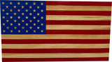 American Flag Decorative & Secure Wall-Mounted Gun Cabinet (Red & Blue) by Bellewood Designs - product image 3 for Resin Society